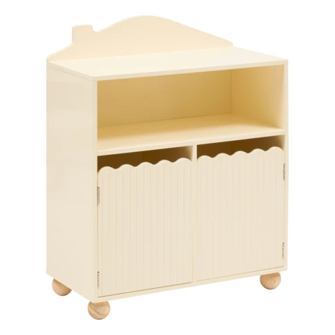Bibliothèque enfant  maison avec portes 0 cm Beige