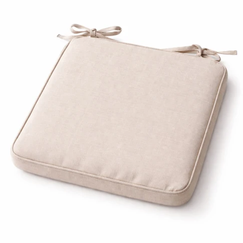 Galette de chaise extérieur toile olefine 40 x 40 cm Naturel