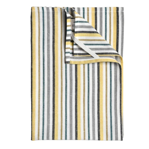 Torchons de cuisine rayures en coton 0 cm JAUNE