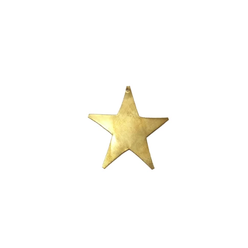 étoile plate en laiton