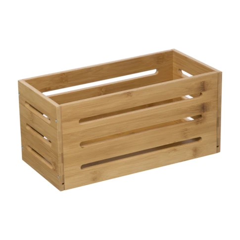 Panier de rangement en bambou naturel