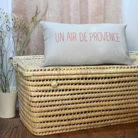 Coussin imprimé "air de Provence"