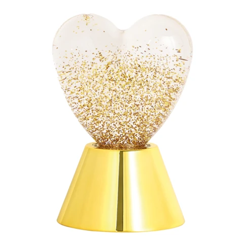 Lampe décorative cœur lumineuse à paillettes