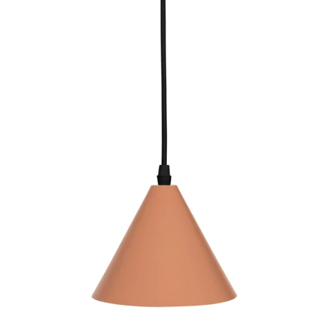 Suspension cône en métal 17 x 17 x 105 cm Terracotta