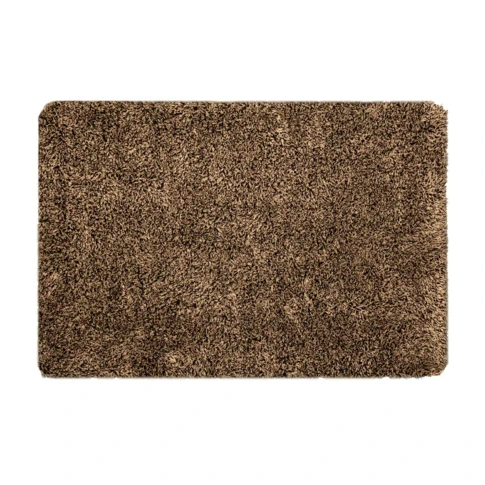 Tapis ultra-absorbant en fibres mélangées pour l’entrée 45 x 75 CM Marron chocolat