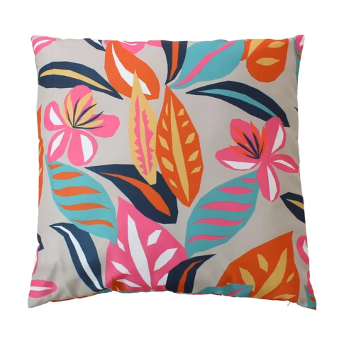 coussin impressions tropicales