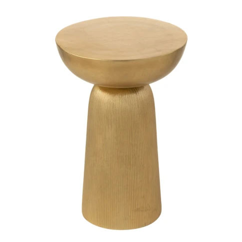 Table d’appoint en métal doré 36 x 36 x 52 cm Doré