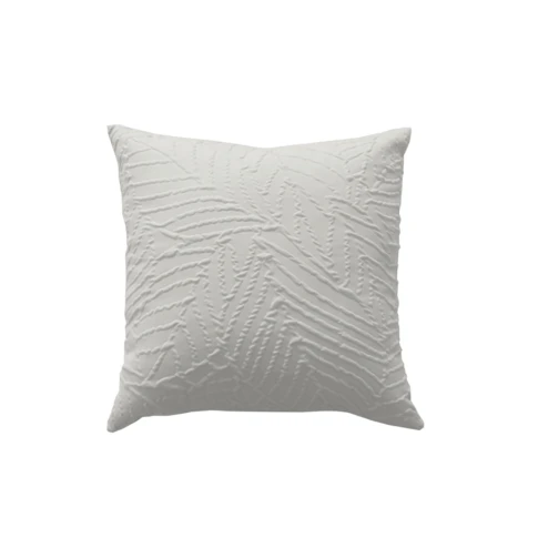 Coussin carré feuillage aspect gaufré