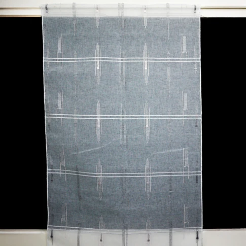Modulable brodé à effet graphique 45 x 90 cm BLANC