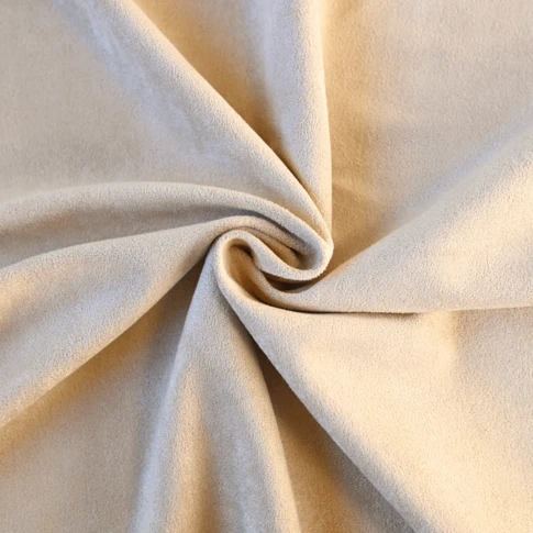 Tissu suédine unie 150 cm Ecru