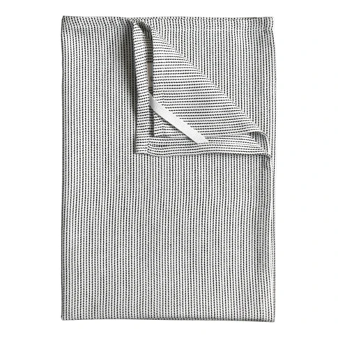 Torchons de cuisine rayés en coton 0 cm NOIR