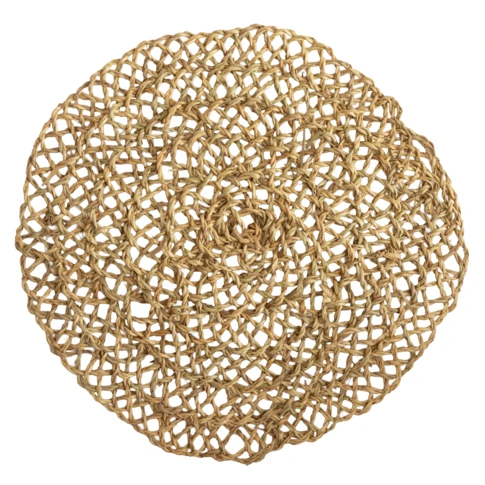 Dessous de plat fibre de palmier ajouré 35 cm Naturel