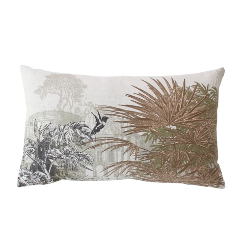 Coussin rectangulaire imprimé nature