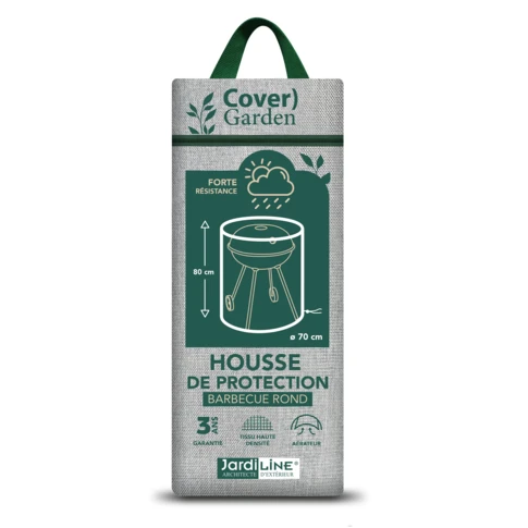 Housse de protection barbecue rond 0 cm Gris