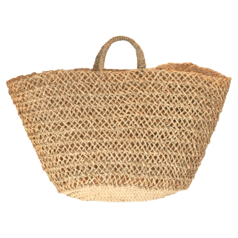 Panier de marché ajouré bohème 60 x 40 cm Naturel