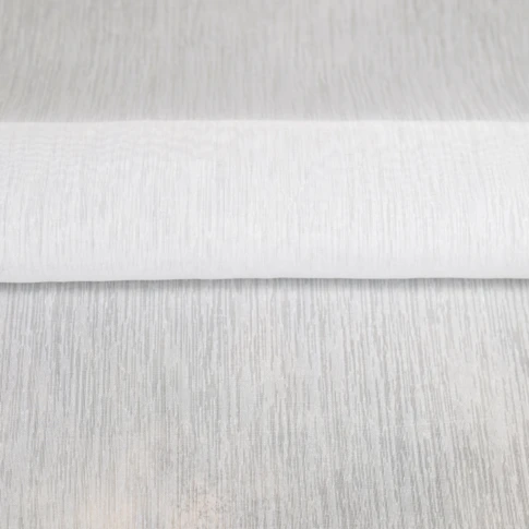 Tissu voile légère avec bas plombé 300 cm BLANC