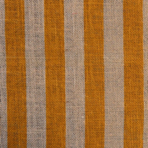 Tissu rayé en jute naturelle