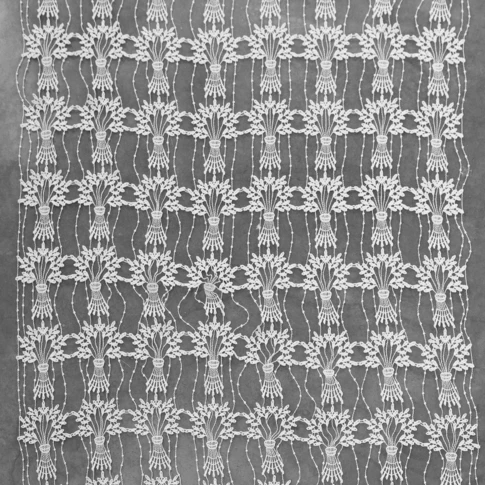 Modulable en macramé à motif bouquet