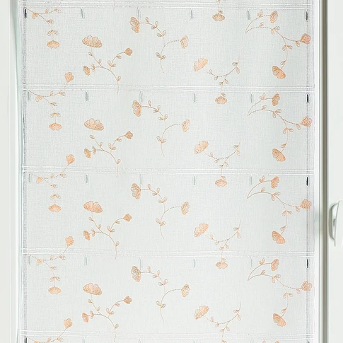 Voilage modulable brodé ginko