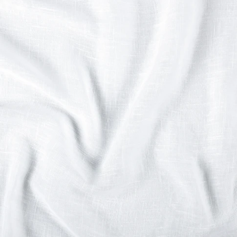 Tissu voile en polycoton chiné 330cm Blanc