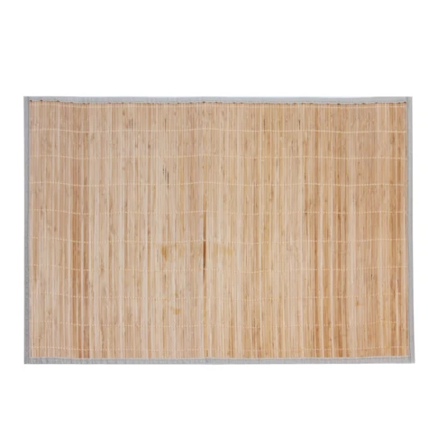 Tapis de cuisine en bambou à fines lamelles 60 x 90 cm Naturel
