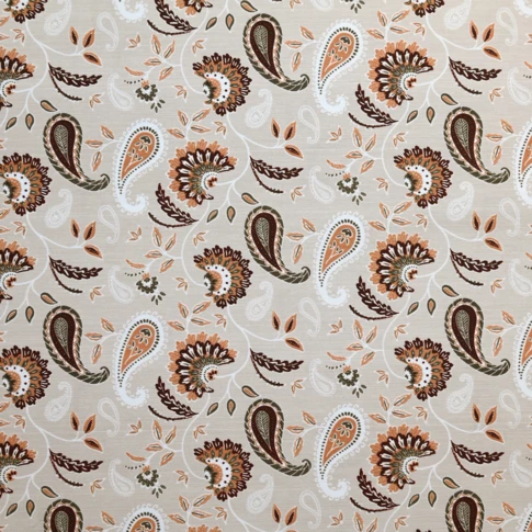 Tissu polycoton imprimé motif perse
