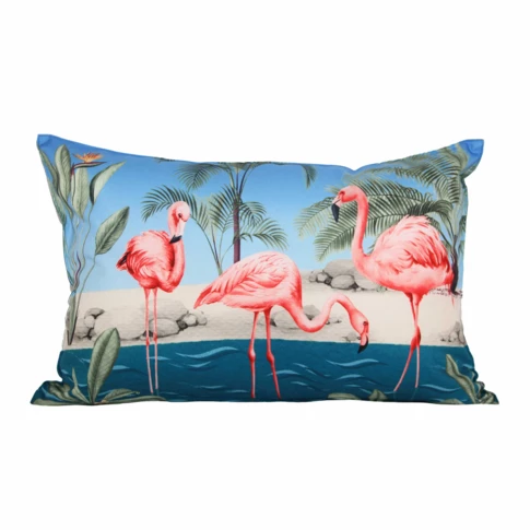 Kissen mit Flamingo-Rosa-Muster