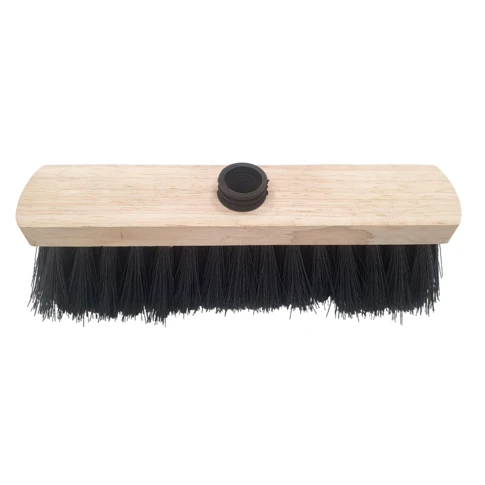Tête de balai pour sols durs  10 x 30 cm Noir