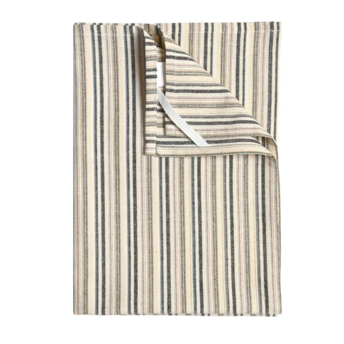 Torchons de cuisine rayures fines en coton 0 cm ECRU