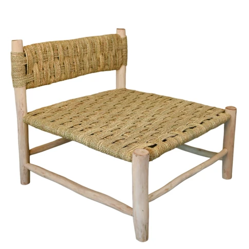 Fauteuil bas bois organique
