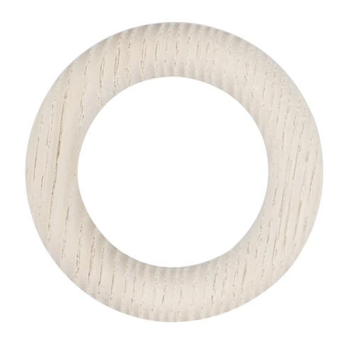 Lot de 10 anneaux en frêne pour tringle D28 mm