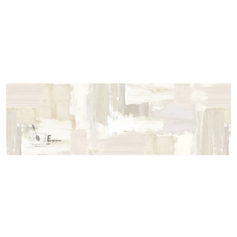 Tapis en vinyle antidérapant 45 x 150 cm Crème