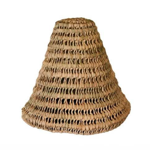 Abat-jour cône feuilles de palmier