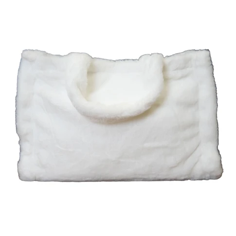 Sac cabas effet doudou avec fermeture aimantée