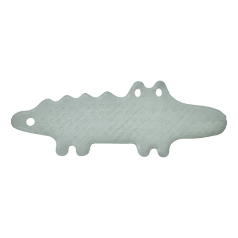 Fond de bain enfant motif crocodile pour baignoire 0 cm Gris
