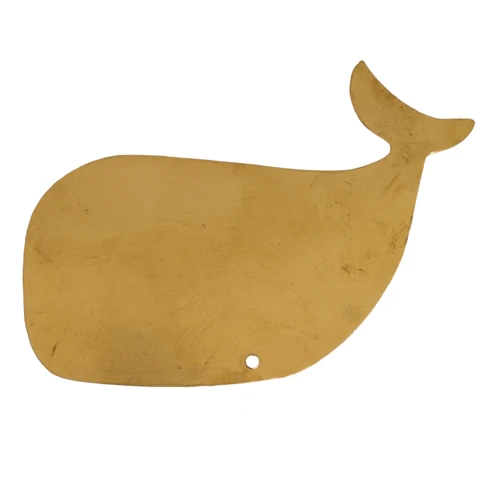 Déco murale baleine en laiton