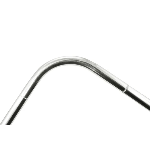 Barre de douche coudée en L finition polie 0 cm Argent