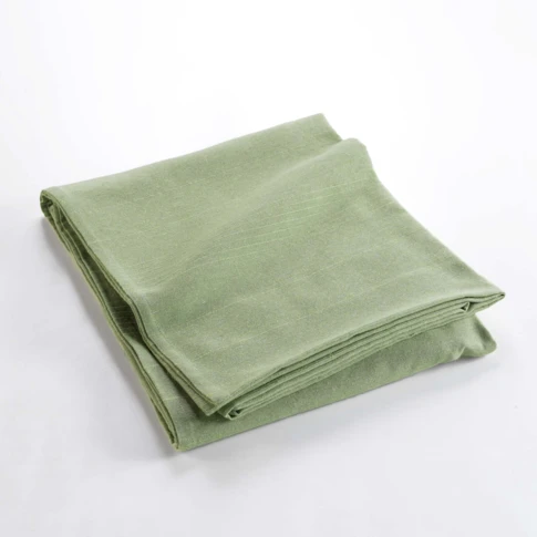 Plaid uni en polycoton pour canapé ou lit 180 x 220 CM SAUGE