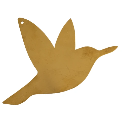 déco murale colibri doré
