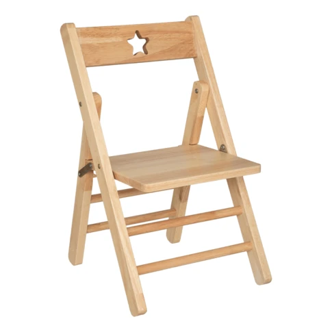 Silla plegable de madera para nino