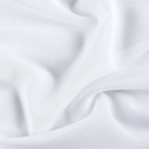 Tissu voile plombé avec effet naturel et lumineux 300 cm Blanc