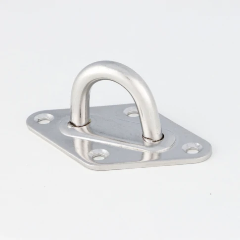 Pontet en inox 8 mm pour fixation voile d’ombrage 0 cm Argent