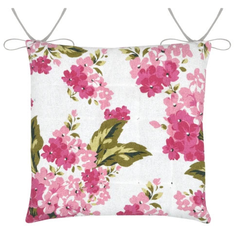 Galette de chaise florale pour décoration printanière