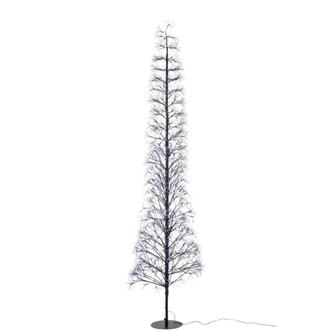 ARBRE LED LUMIÈRES MULTICOLORES FER NOIR EXTRA LARGE 65 x 65 x 240 cm Noir
