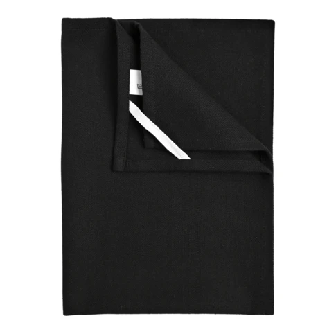 Torchons de cuisine unis en coton 0 cm NOIR