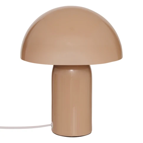 Lampe champignon en métal 20 x 20 x 25 cm Marron Clair