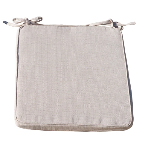 Galette de chaise extérieur toile olefine 40 x 40 cm Naturel