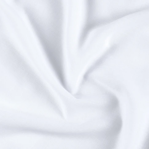 Tissu voile plombé en polyester coton grande largeur 295 cm Blanc