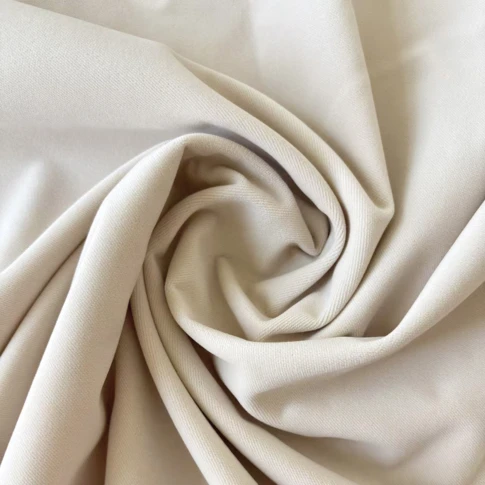 Tissu velours non feu M1 140 cm ECRU