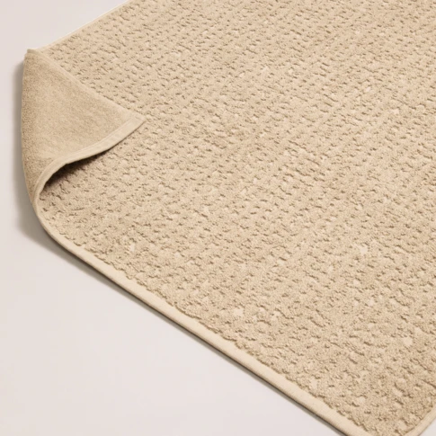 Tapis de bain premium coton Mirmande 60 x 60 cm Crème